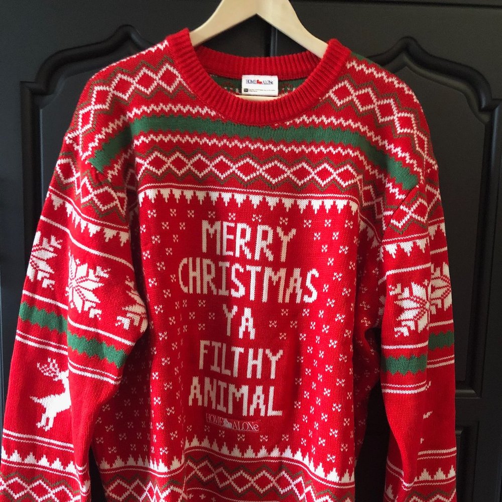 Ugly Christmas Sweater - Home Alone